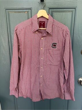 ANTIGUA Men's University of South Carolina Gamecocks Button-Down Shirt